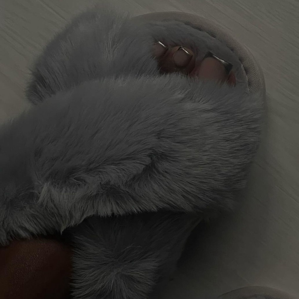 Fluffy slippers